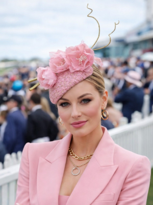 Claire in Pink and gold